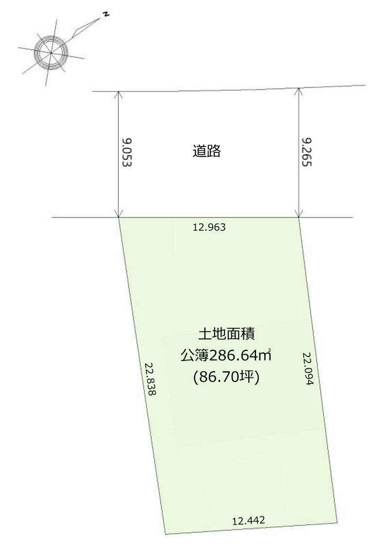千種区徳川山町二丁目土地の土地図