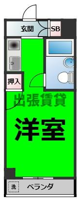 仲介手数料０円！！グランデ中村公園の間取り