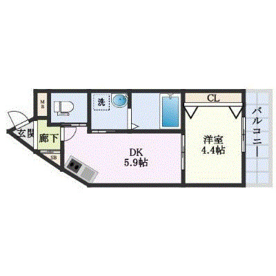 KORE・YIELD千里丘の間取り