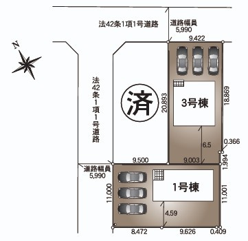 【区画図】 | CRADLE GARDEN本庄市下野堂第5　新築住宅