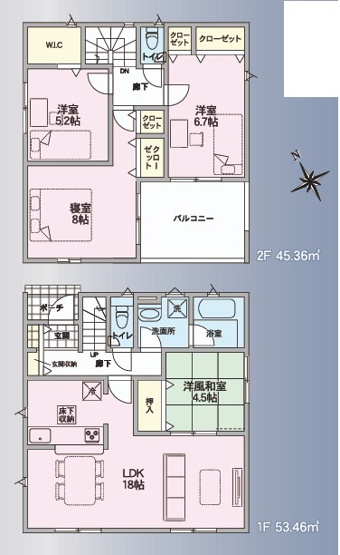 【間取り】 | CRADLE GARDEN本庄市下野堂第5　新築住宅 | ≪3号棟≫