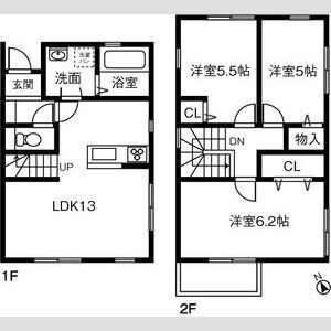 Land court 重原駅D　刈谷市近郊の賃貸ならクラスホーム刈谷店の間取り