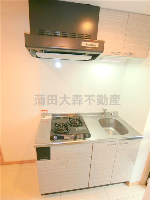 ルーブル東蒲田六番館のキッチン|2口ガスシステムキッチン