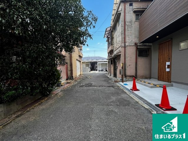 1(土)2(日)現地説明会！◆八尾市竹渕　限定1邸の前面道路含む現地写真|車通りの少ない前面道路！お子様がいらっしゃるご家族でも安心！