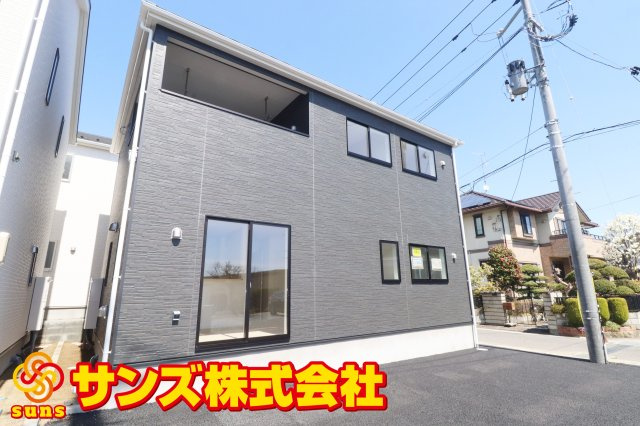 郡山市富田町大徳南第21　　　2号棟　　小山田小学校、郡山第6中学区の外観|南西側から見た外観