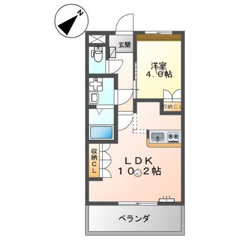 アシューレ伊倉の間取り