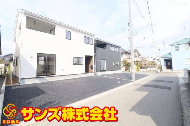 郡山市富田町大徳南第21　　　3号棟　　小山田小学校、郡山第6中学区の外観|南西側から見た区画全体