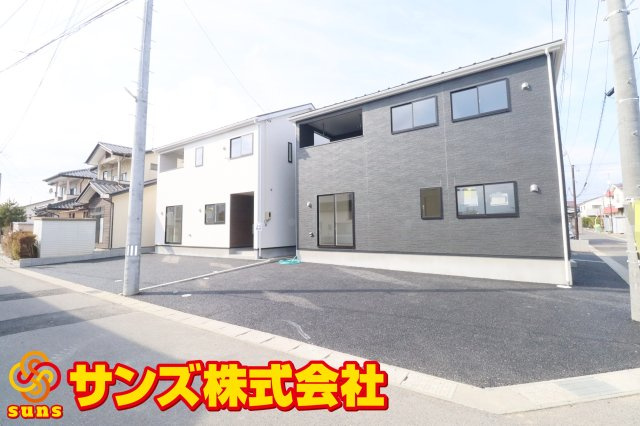 郡山市富田町大徳南第21　　　3号棟　　小山田小学校、郡山第6中学区の外観|南東側から見た区画全体