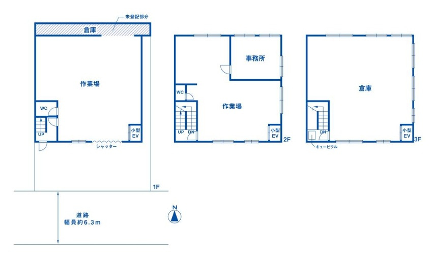 大阪市平野区加美南２丁目の倉庫の間取り