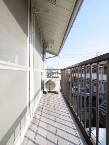 星島コーポＡ棟のバルコニー|※写真は別の部屋のものです。