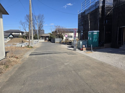 【前面道路含む現地写真】 | 本庄市小島第５　 | 現地前面道路（2026年02月02日）撮影