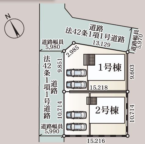 本庄市小島第５　の区画図|現地区画図