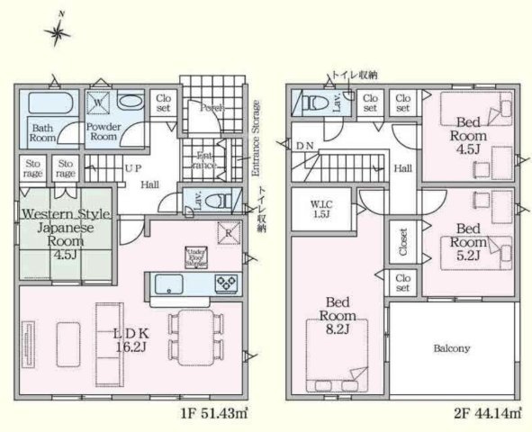 【間取り】 | 久喜市青毛第3　新築戸建　全3棟　2号棟