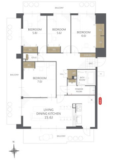 【間取り】藤和シティコープ平町 