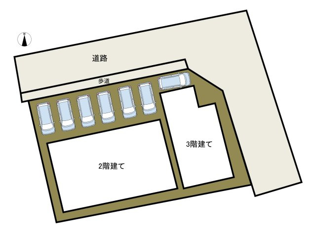 八戸市青葉2丁目の区画図