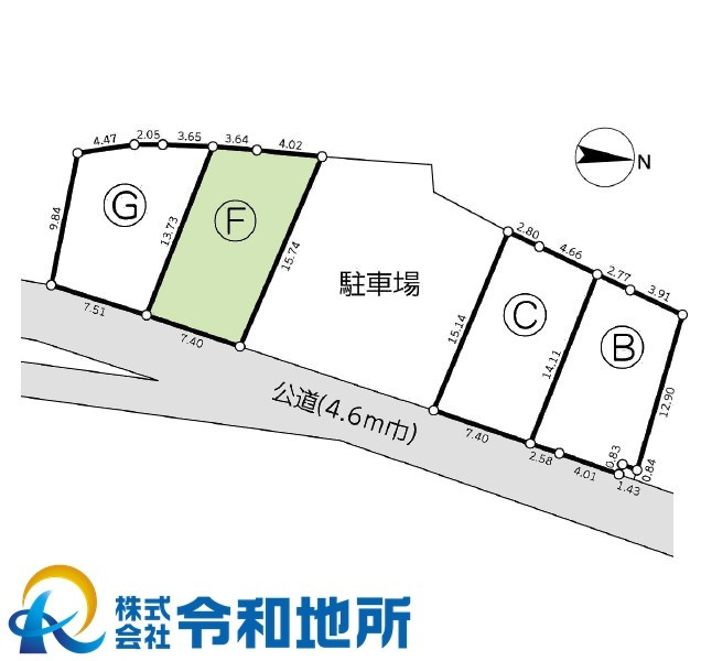 売地　茅ヶ崎市松林1丁目の土地図