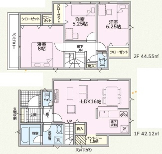 加古川市野口町良野　第13期　新築一戸建ての間取り