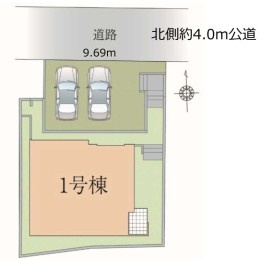 川越市田町3期　新築戸建　リガーレの区画図|5/20撮影