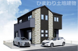 【外観】 | 海老名市河原口2丁目  1号棟 1期 | イメージパース（完成時に現況と異なる場合は現況優先となります）