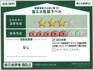 【省エネ性能ラベル】 | 海老名市河原口2丁目  1号棟 1期