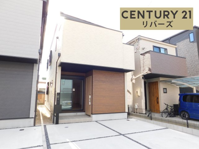 名古屋市西区貝田町１丁目の新築一戸建の外観|☆１号棟☆　　新価格！！いつでも見学できます♪（お問合せ当日、平日、水曜、夜間でもＯＫ）　駐車並列２台ＯＫ！　広々ＬＤＫ１９．５８帖♪　床暖房や食洗機など設備充実！　収納豊富なプラン！