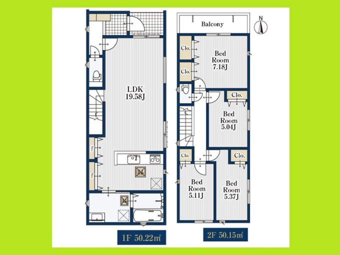 名古屋市西区貝田町１丁目の新築一戸建の間取り|◇１号棟◇