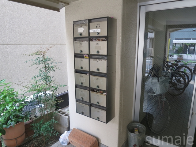 高台コーポのその他共用部分|集合ポストありますよ☆