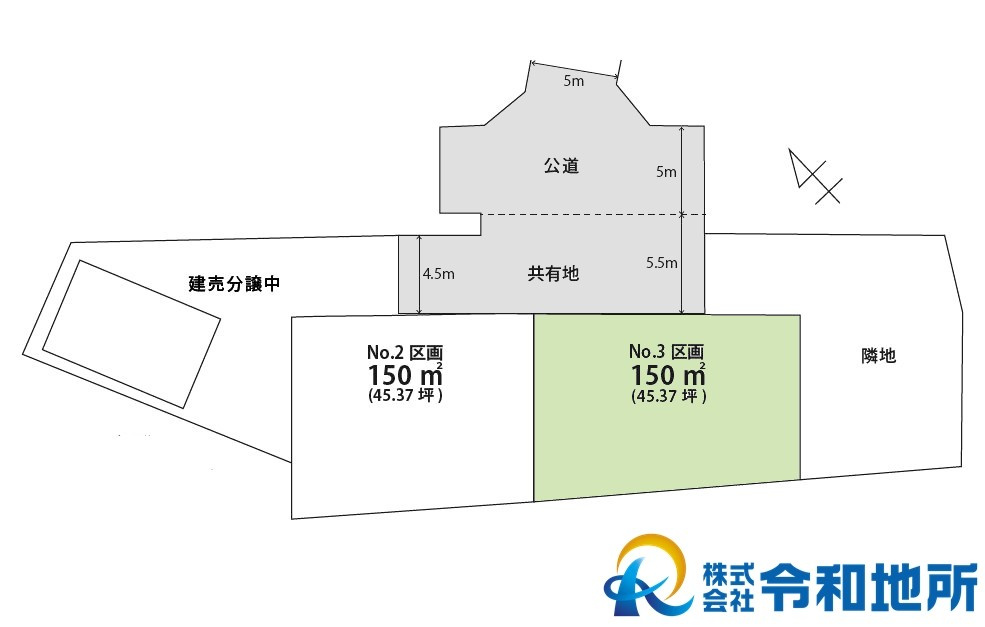 売地　茅ヶ崎市今宿の土地図