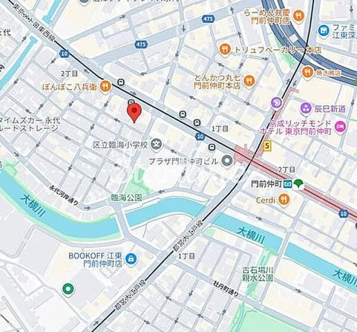 G&J門前仲町の地図