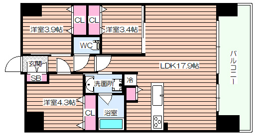【間取り】 | スプランディッド梅田グランノース