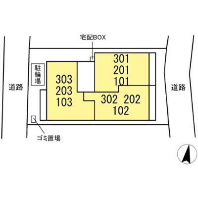 【区画図】 | D-ROOM本町1丁目