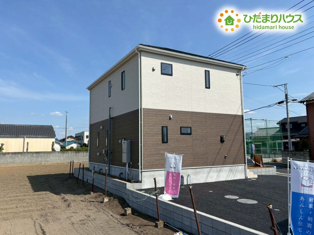 美里町小茂田　第3　新築一戸建て　クレイドルガーデン　01の外観|コンビニが近いので、急なお買い物の際も便利◎
角地につき日当たり通風良好で毎日を気持ちよく過ごせます。