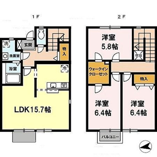 【間取り】 | ＣＡＳＡ　ＢＬＡＮＣＡ　Ｃ