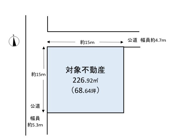 呉市西中央3丁目土地の土地図