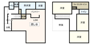 【間取り】 | 前橋市江木町モデルハウス物件　＃11 | 間取り概略図
※現況優先

