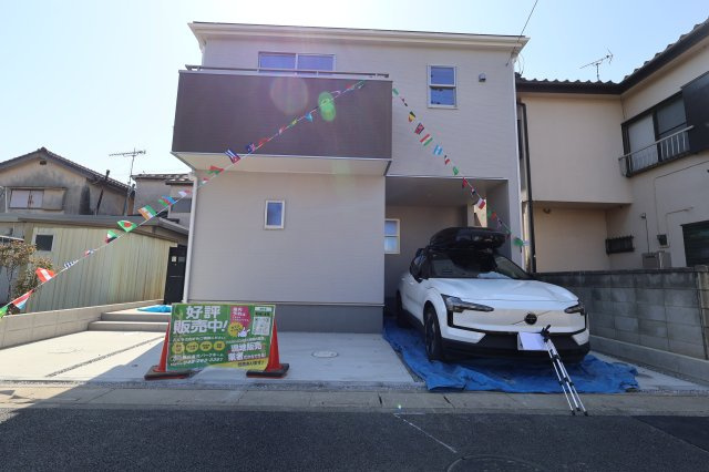 《仲介手数料無料》岩槻区大字金重109-176新築一戸建てリーブルガーデンの外観|撮影日 2026年3月21日 13時 快晴