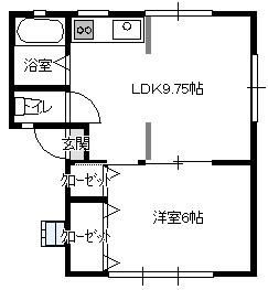 コーポ西岡の間取り