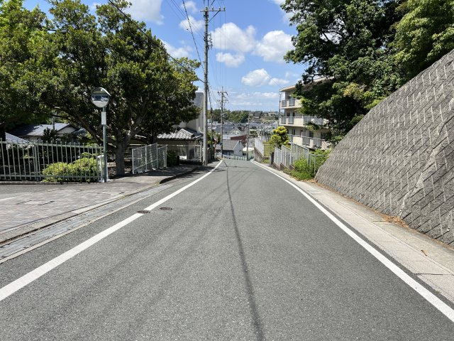 エムズ鴨江の周辺|北側から南側に向かって撮影した前面道路です。
