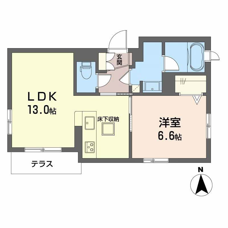 シャーメゾン　ソレイユの間取り