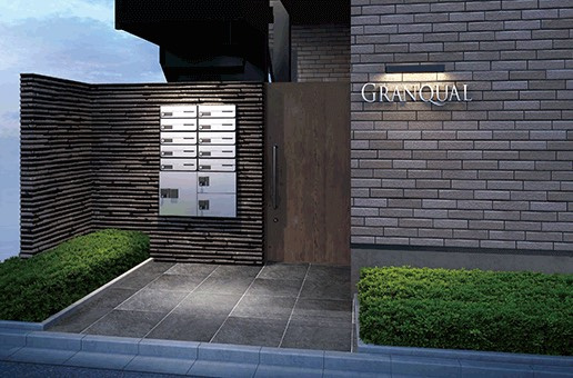 グランクオール代田橋のエントランス|☆ホワイトフローリング！！ネット無料のハイグレード物件☆