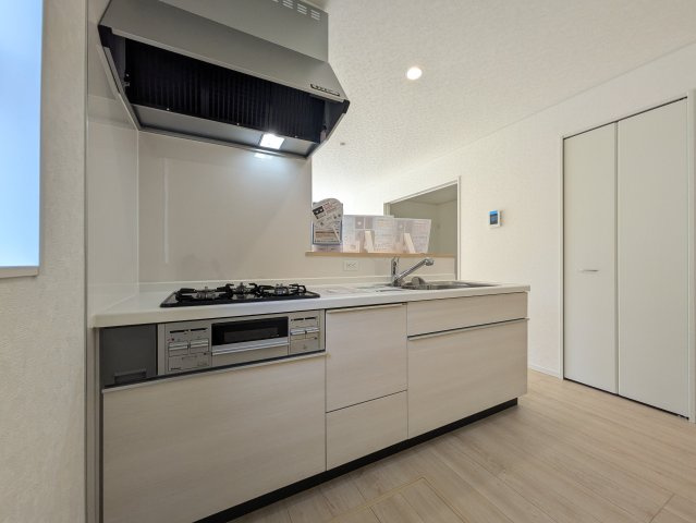 Cradle garden　熊谷市赤城町第3のキッチン|機能性収納性に溢れるキッチン。
収納もたっぷり付いていてすっきり片付く！毎日楽しくお料理が出来そうです！