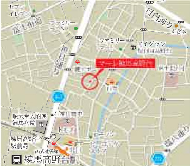 マーレ練馬高野台の地図