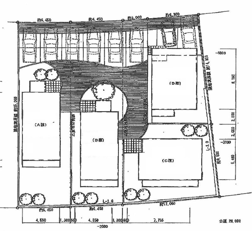 ストラーダ竹の山Ａ棟の区画図