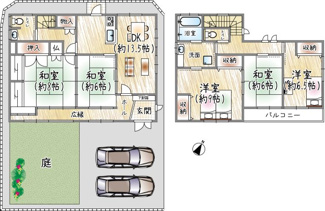 【間取り】 | 水明台1丁目 | 間取