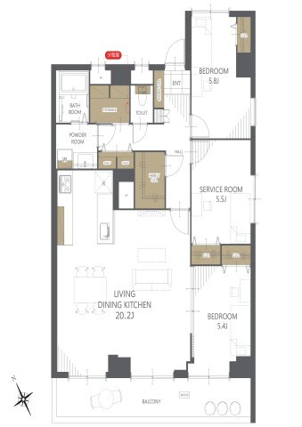 【間取り】グランドメゾン両替町 