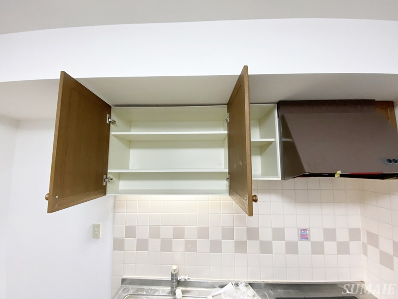 北区神谷１丁目の賃貸マンションの収納|キッチン上収納です☆
