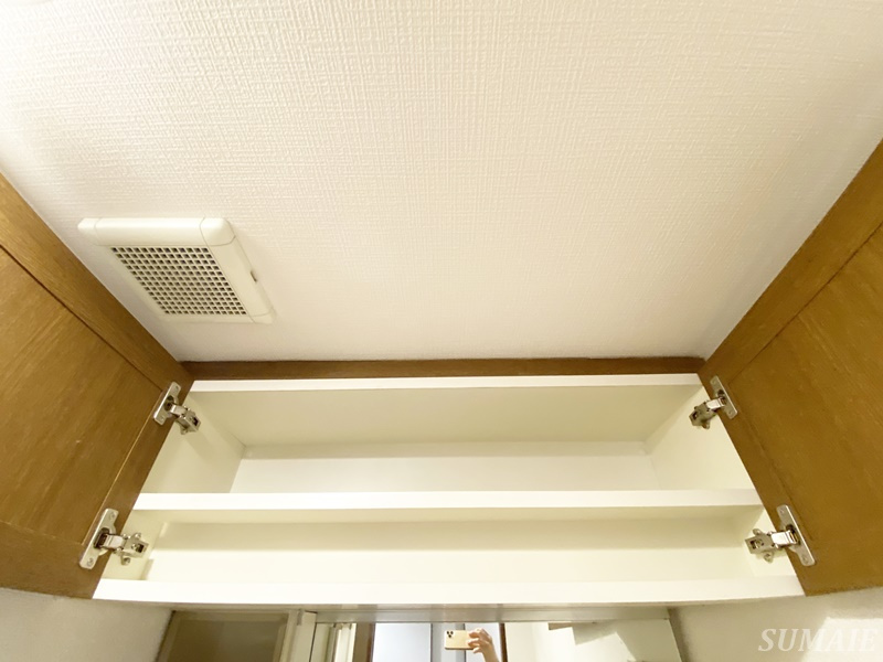 北区神谷１丁目の賃貸マンションの収納|洗面台上収納です☆