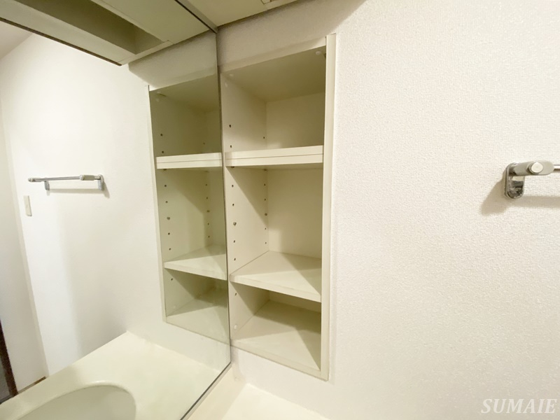 北区神谷１丁目の賃貸マンションの収納|洗面横収納です☆