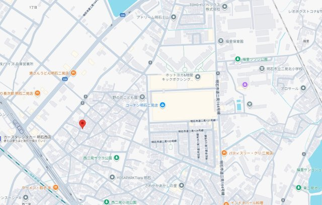 【地図】 | 明石市二見町西二見第22（全2棟）1号棟