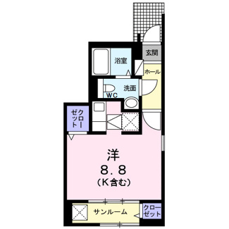 【間取り】 | プリートⅡ | 間取りです。